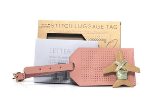 Stitch Luggage Tag - Pink