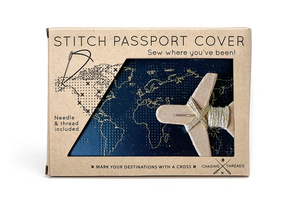 Stitch Passport & Luggage Tag Set - Black
