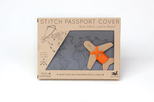 Stitch Passport & Luggage Tag Set - Grey