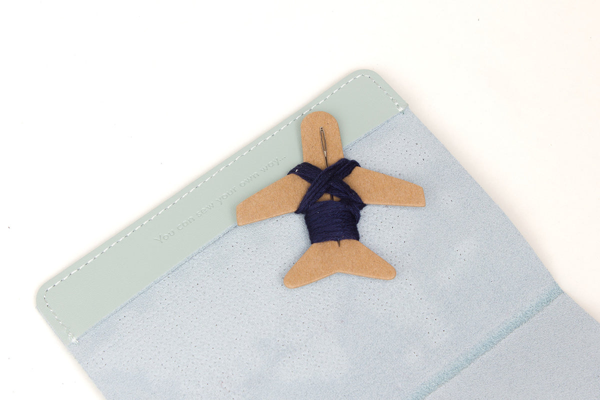 Stitch Your Travels Passport Cover - Mint
