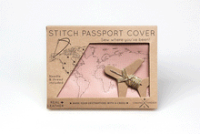 Stitch Passport & Luggage Tag Set - Pink