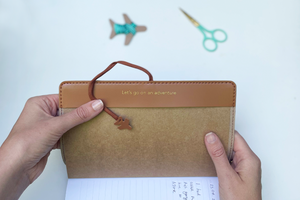 Stitch Travel Notebook Brown (Vegan)