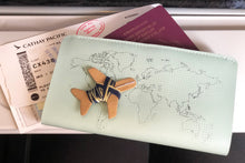 Stitch Travel Wallet - Mint