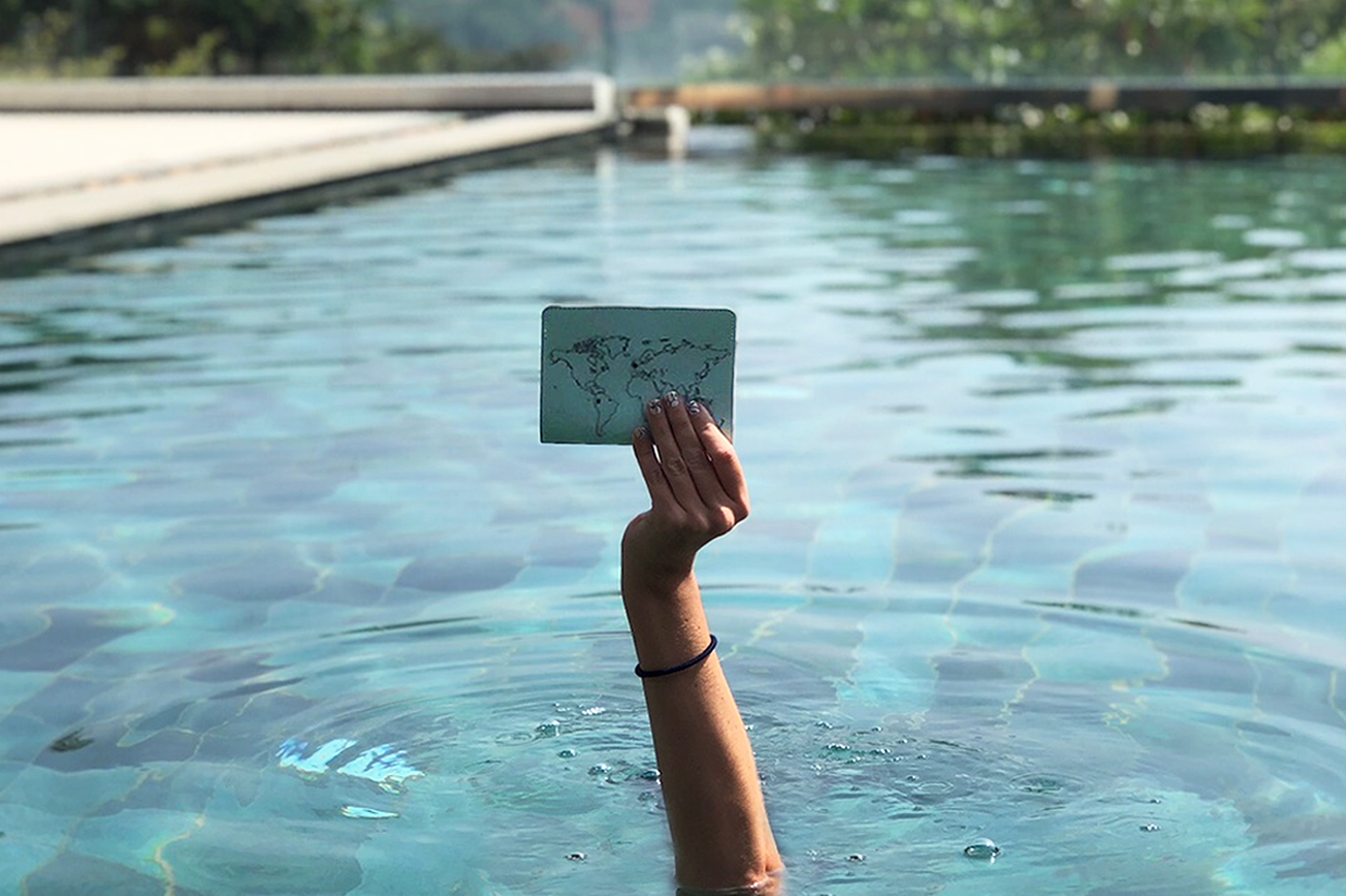 Stitch Your Travels Passport Cover - Mint